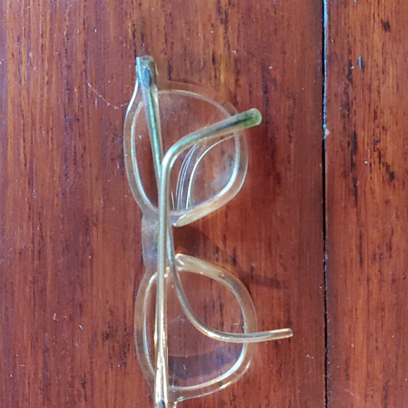 Vintage eye glasses frames yellow - Picture 8 of 10